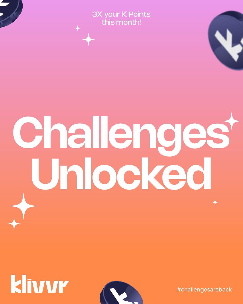 We’ve always built <a href="/klivvr/">Klivvr</a> products to be either personalized or flavored.
Challenges is one of my favorites, built to keep users engaged while rewarding consistency.
Worth trying this month for the returns alone.

k.klvr.is/tMjr/Omar