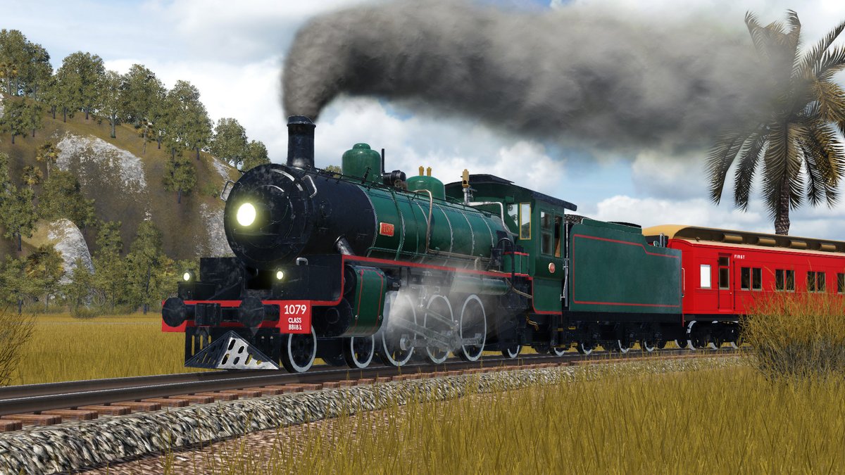 JotrainG's tweet image. 🚂 My Queensland Railways BB18¼ “Betty” steam locomotive is fully modded into Transport Fever 2 fully textured and animated!

I will be releasing it on the Steam Workshop in a day or so 🇦🇺🔥

#TransportFever2 #Tpf2 #TrainSim #QueenslandRail #SteamTrain