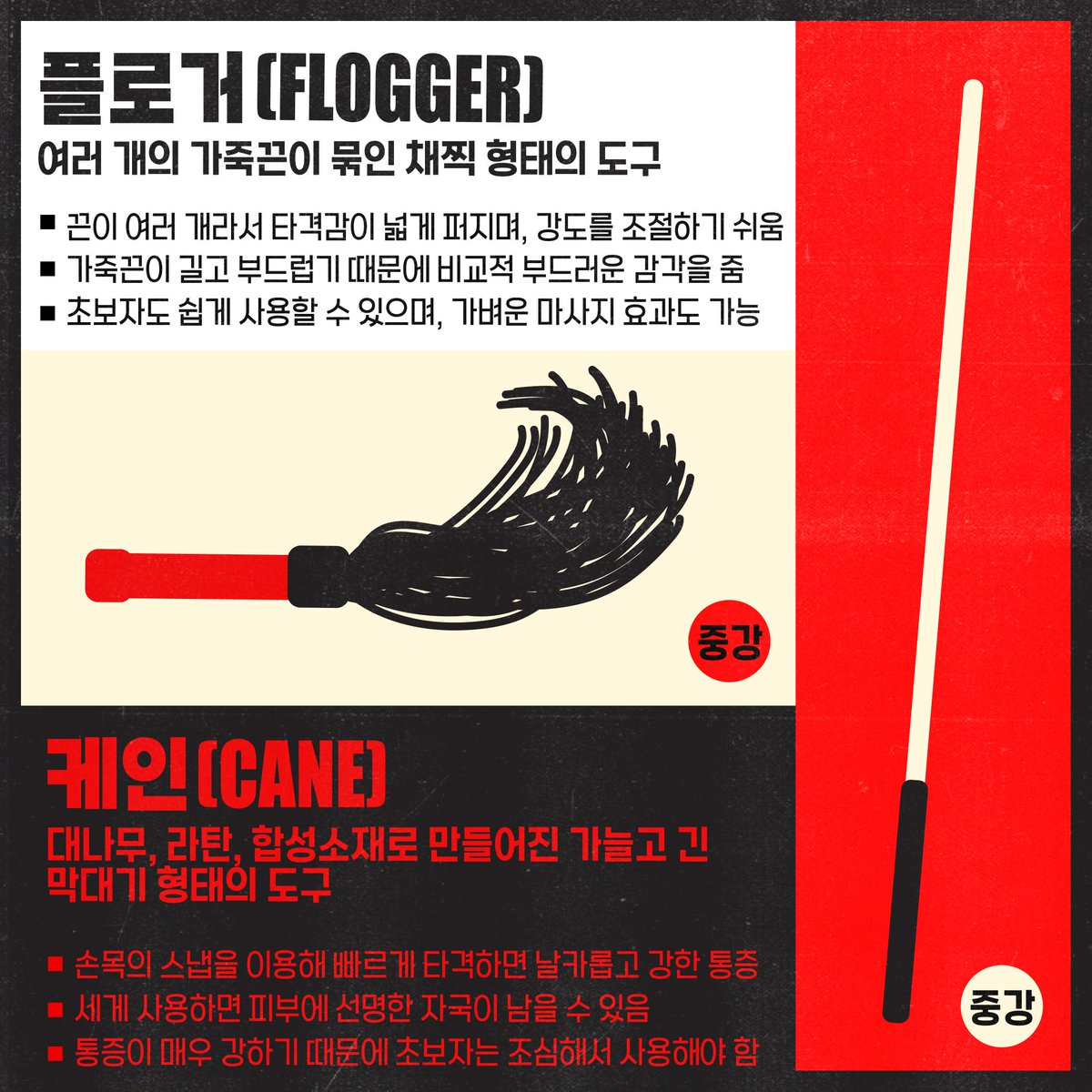 RedZone_19's tweet photo. 📌 스팽킹 도구 가이드
스팽은 도구에 따라 전혀 다른 감각과 여운을 남깁니다. 재질, 형태, 사용 방식에 따라 다양하게 나뉘며, 선택은 경험의 질을 바꾸죠. 초심자부터 숙련자까지, 안전하고 즐거운 플레이를 위해 꼭 알아두어야 할 기본 도구들을 소개합니다.

#레드존 #SM커뮤니티 #스팽도구 https://t.co/SDAcbDXil4
