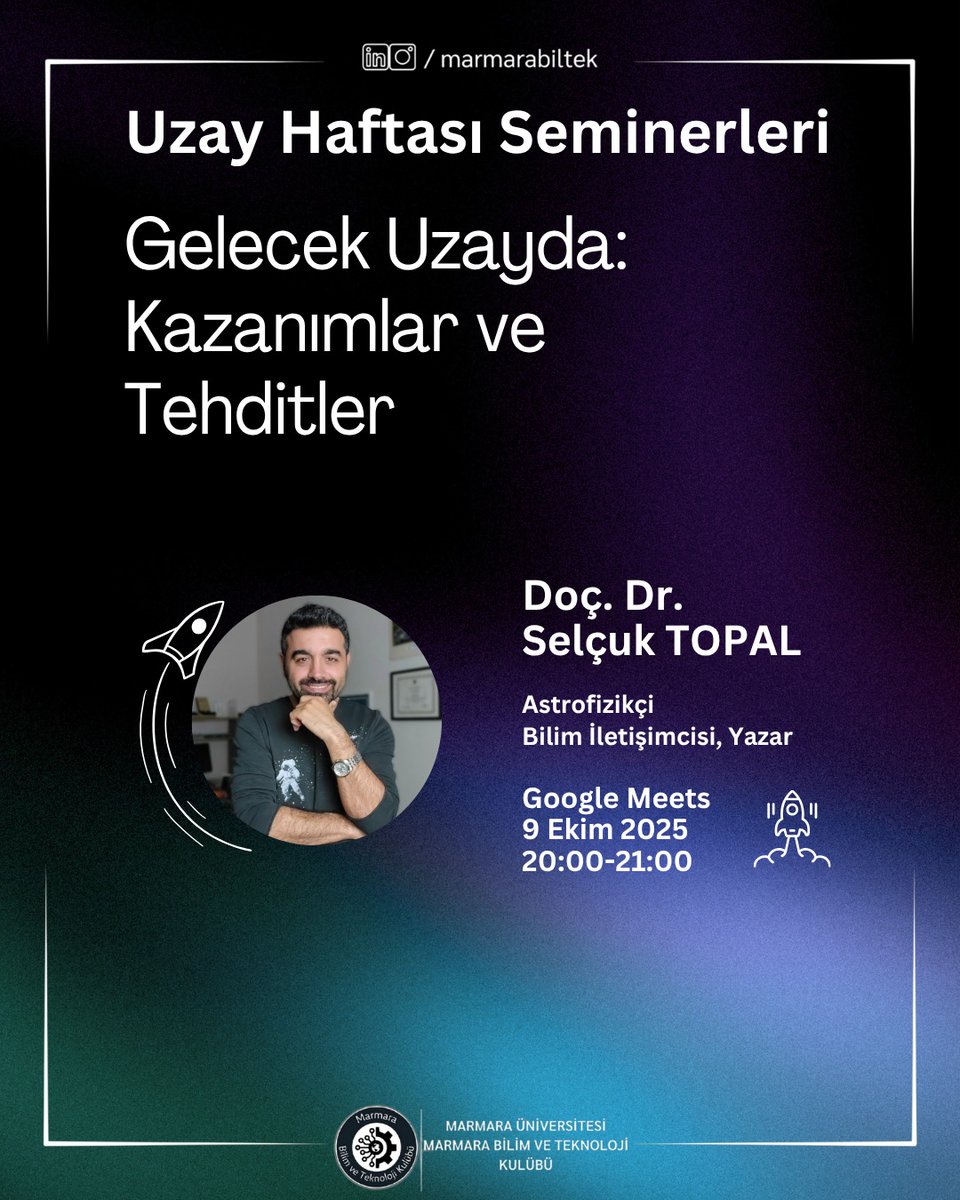 Dünya Uzay Haftası. 4-10 Ekim 2025
#dünyauzayhaftası #WorldSpaceWeek #gelecekuzayda