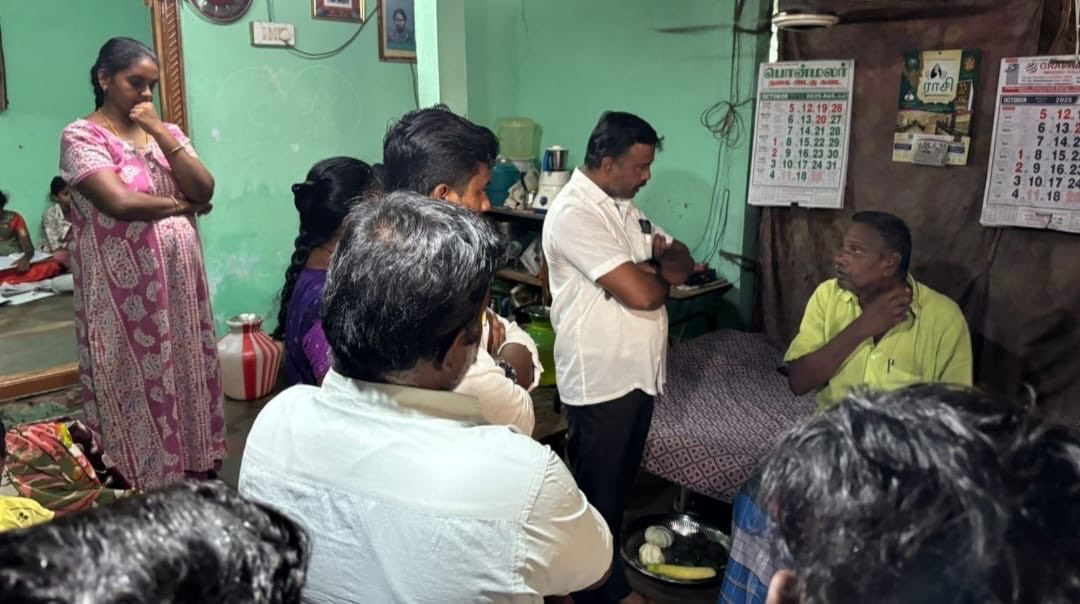 According to sources in #TVK, Karur East District Secretary G. Balasubramani was not officially instructed by the party to visit the families of the deceased in #Karurstampade, but did so out of goodwill. In contrast, all West District functionaries were directed not to meet