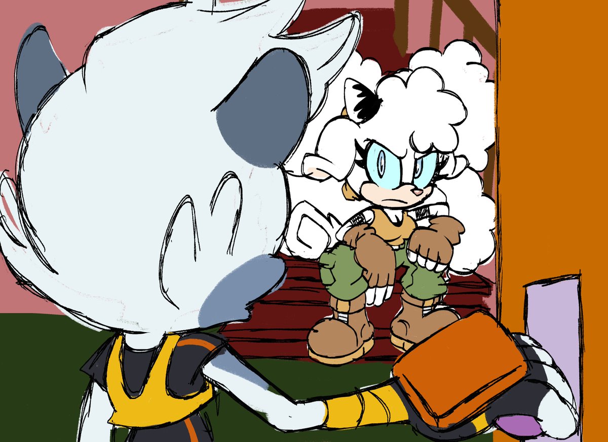 redraw sketch 

#lanolinthesheep #tanglethelemur #SonicIDW