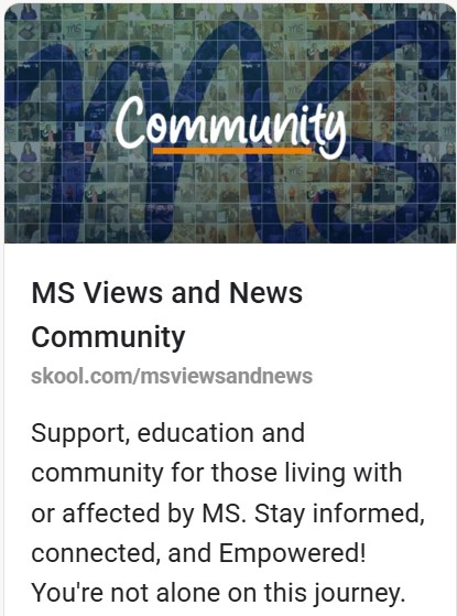MSViewsandNews's tweet photo. MS COMMUNITY - a chat room for #MSPatients, #MSCaregivers, #MSFriends, #MSHealthcareindustry
-- Be part of this Growing community. Visit: https://t.co/L1Y3sEpuY0
------------------ https://t.co/1yLm7qo7Cx