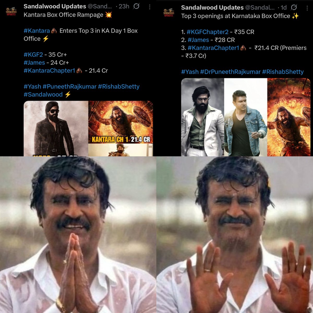 unknown_Uppi2's tweet image. KGF Fan's Creating Their Own Happiness 😭
First said #KGF2 was 35Cr
then said #KGF2 35Cr+ 🤡
First said #James was 28Cr
then said #James 24Cr+ 🤡
@TheNameIsYash You only have 4 fans,3 of them are dead,This is what happens when one person manage by 20-30 accounts 💔
#KGFStar