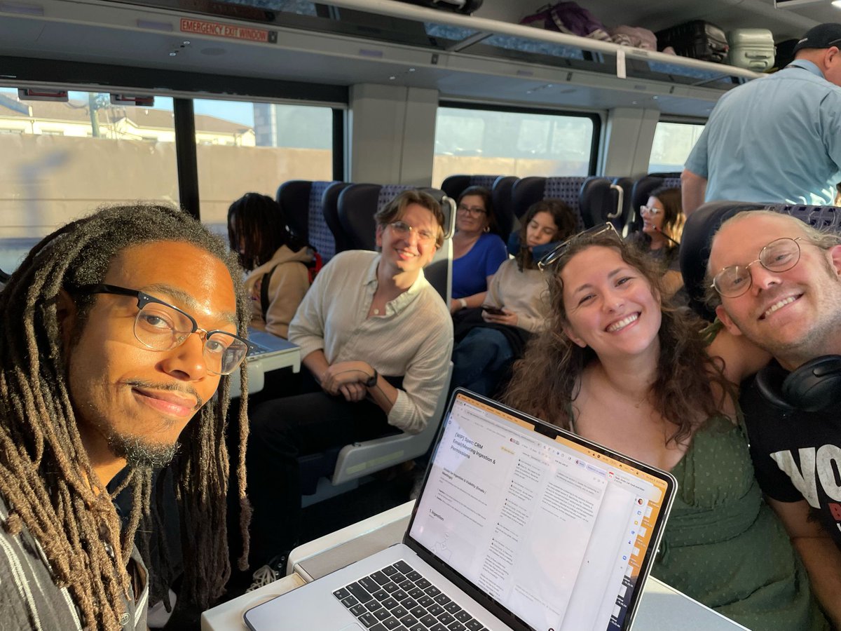 Riding the rails from Chicago to STL for Rude Fest! 🚊🎺