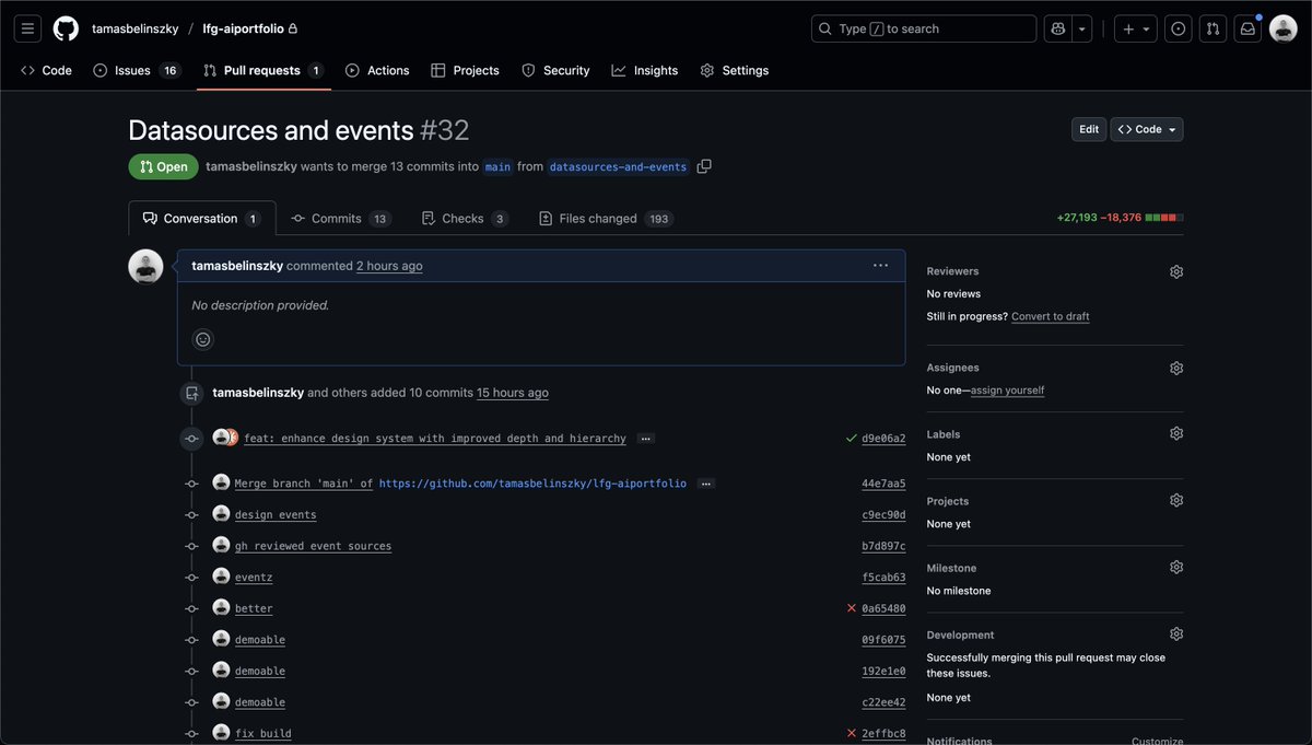 tamozcodez's tweet image. Thx @vercel for the reviewz! :P 

Loving this workflow:
– Claude Code for PRs
– Vercel Agent for reviews
- Review code and comments
– GitHub CLI to feed unresolved comments to AI
- 🛳️