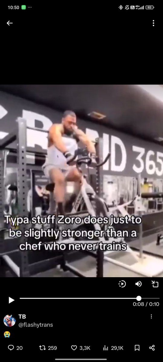 Acho muito engraçado que isso aqui não faz sentido nenhum. Ele tá treinando o que? Dor muscular?