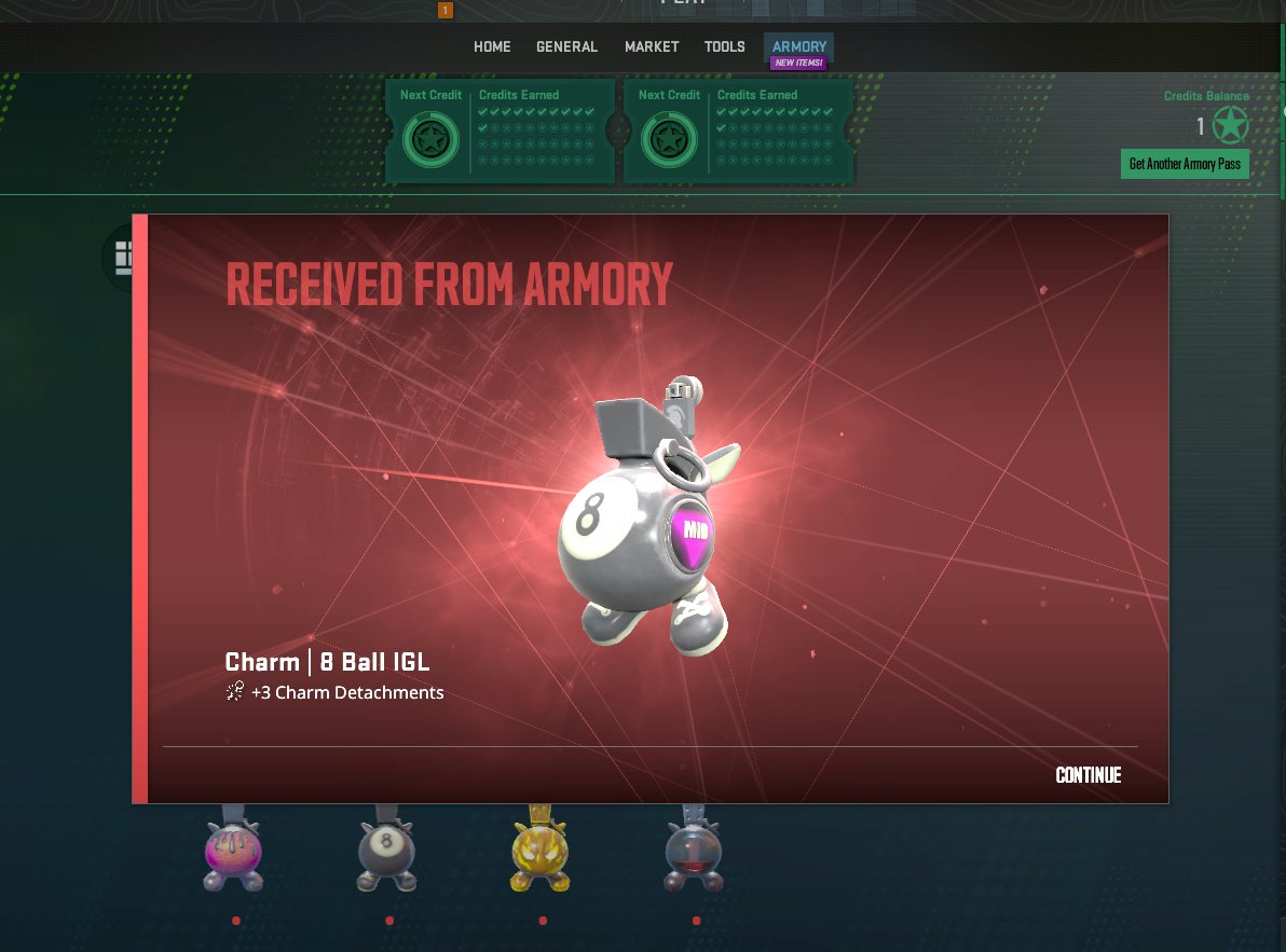 U know I am always going to spawn back when the charms get dropped 🤩