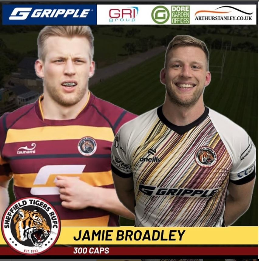 Congratulations to Jamie Broadley as he has just run out for his 300th Tigers Cap  versus <a href="/wharfedalerufc/">Wharfedale RUFC</a> ! #legend #goat <a href="/Natleague_rugby/">National League Rugby</a> <a href="/YorkshireRugby/">Yorkshire Rugby</a> <a href="/southyorkssport/">South Yorkshire Sport</a>