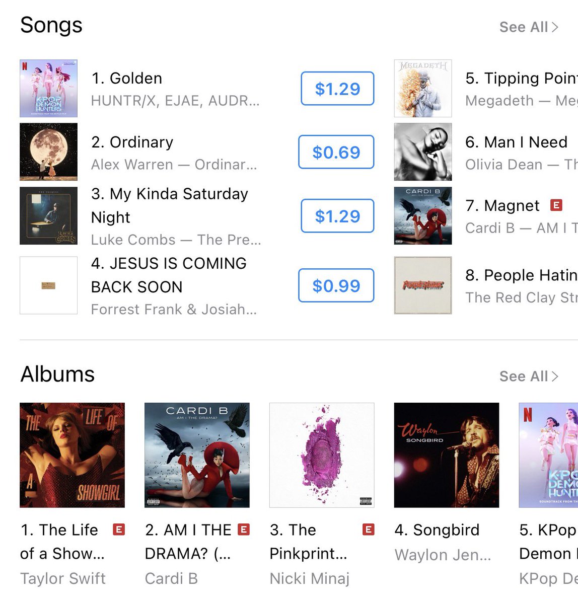 TheLifeofZANA's tweet image. It’s been nearly 2 days and there’s still no trace of any #TSTheLifeofaShowgirl tracks on the charts. They’re not even showing up under any genres. Idk how no one’s talking about it when it clearly affects their chart performance. @iTunes @AppleMusic @AppleSupport please fix this
