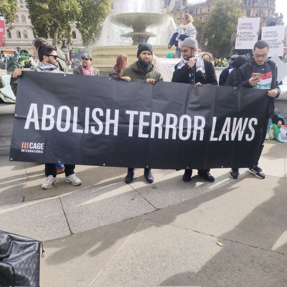 Now why would the terrorist support group CAGE want terror laws abolished? Notice how few Islamists are holding placards in Trafalgar Square to risk arrest for supporting Palestine Action—but they’re there to encourage the liberals who are.