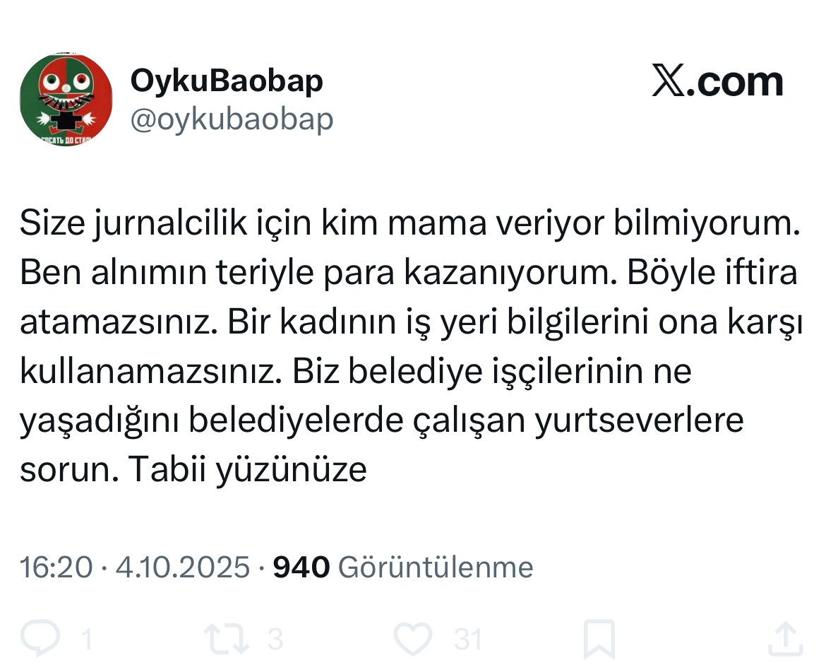 Belediyeden ihale mi alıyor demişiz, mamalanıyor demişiz :D Pahalı mama var ucuz mama var. Belediyede iş sahibi olmak da yetiyor demek ki bu seviye bir düşüklüğe. 

He ayrıca, kadınlara nasıl iftira atılır öğrenmek istiyorsan o yancın Sukhov itine sor, iyi bilir o işleri.