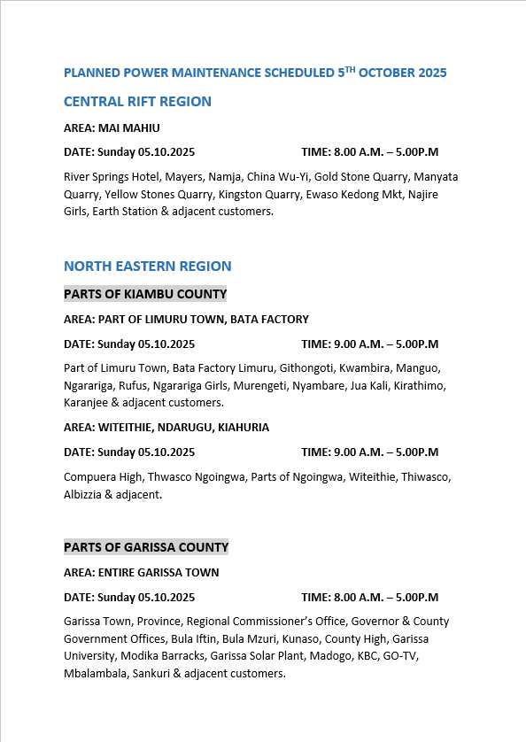 Kenya Power tweet media