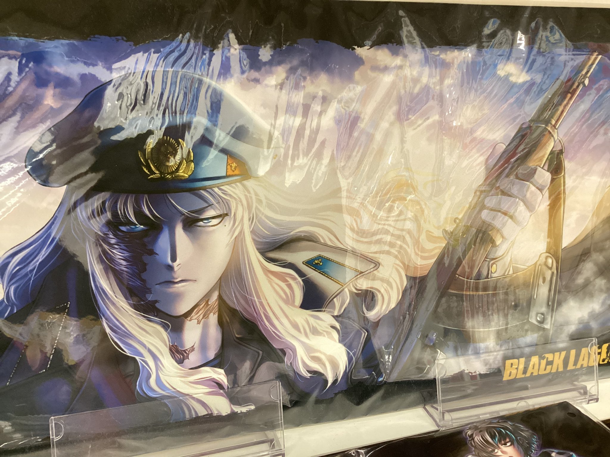 【新品】ブラックラグーン　ファイナルドロー賞バラライカ　ラストワン　プレイマット T*様 ブラックラグーン ファイナルドロー賞 ラバープレイマット