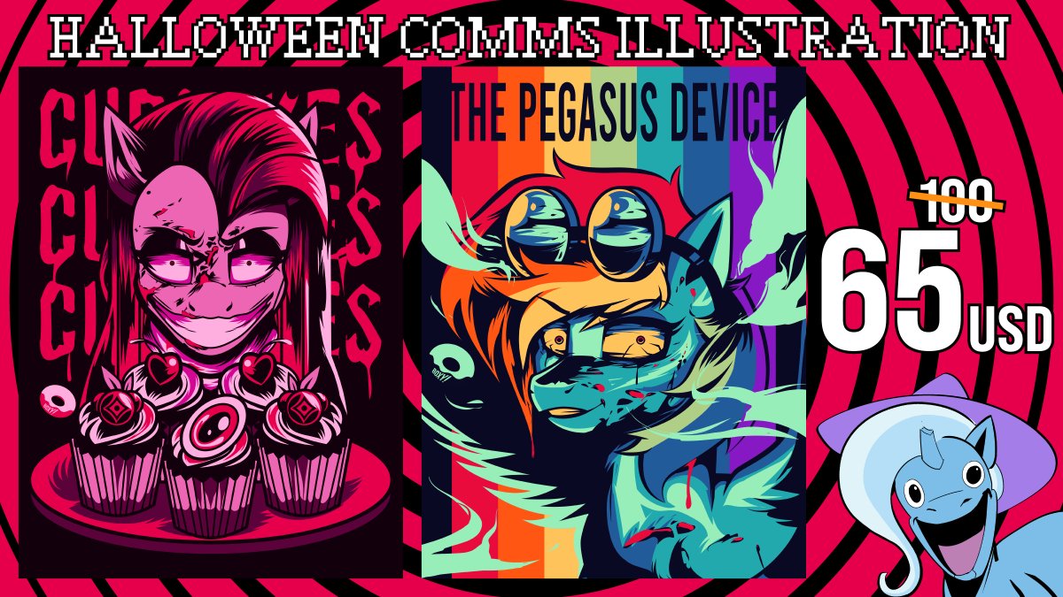 Just for Halloween! I’ve opened a few limited slots for full illustrations with spooky themes. The discount is huge don’t miss it!