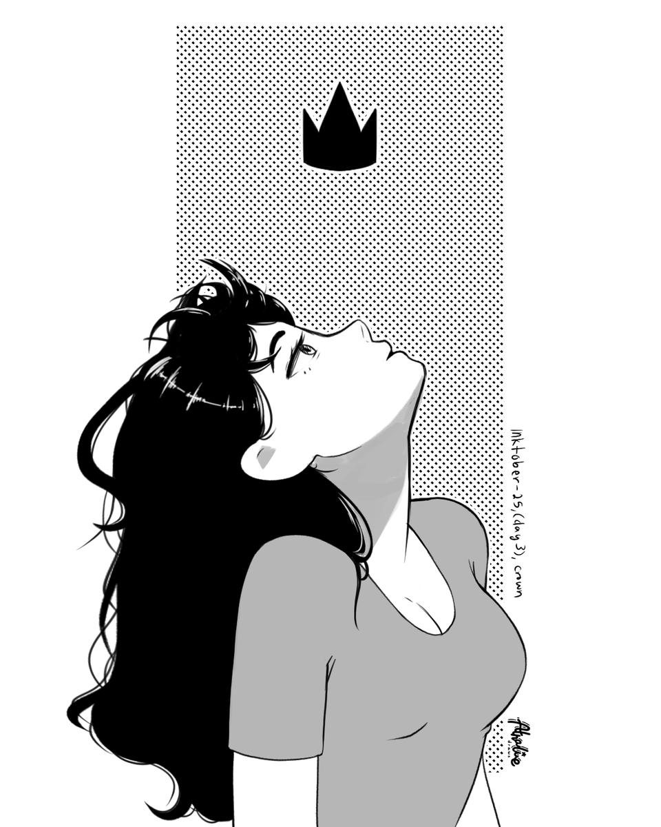 Inktober, Day 3, "crown"

I'm always a little behind, but we will get there! I'm hoping this will help with my manga/graphic novel techniques.

#inktober2025