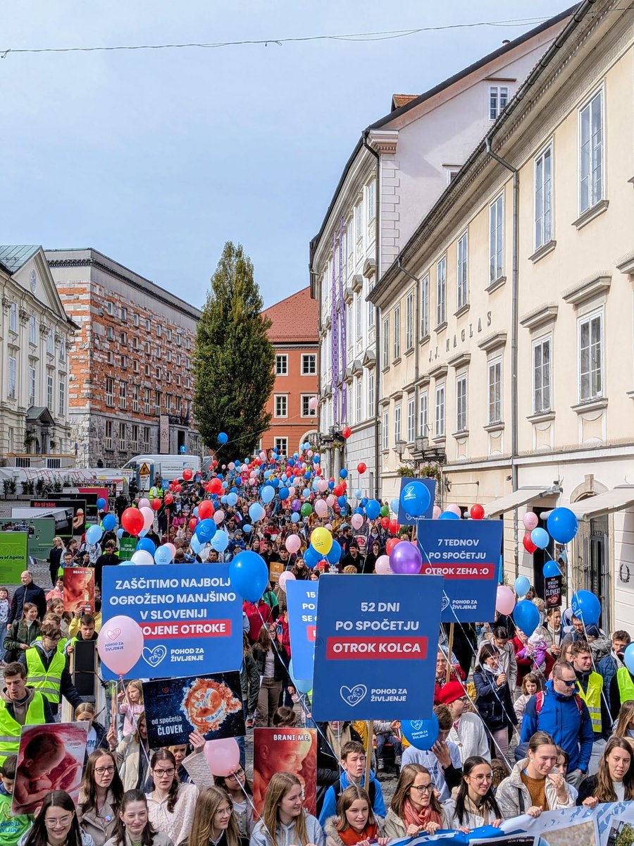 Slovenija ima prihodnost! Pohod za življenje, Ljubljana 2025. Hvala!!!😀❤️🙏