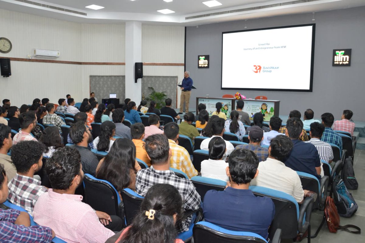 IIfmBhopal's tweet image. Indian Institute of Forest Management, Bhopal, through its Institute–Industry Interface Lecture Series, hosted Shri Vineet Rai, Founder and Chairman of Aavishkaar Group, for an inspiring session on entrepreneurship.
#IIFM #InstituteIndustryInterface #AavishkaarGroup