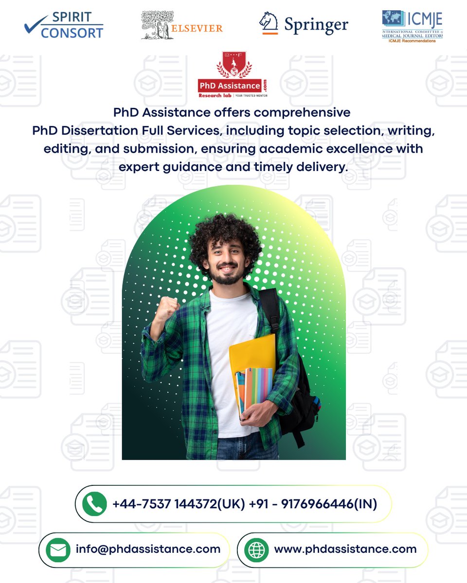 phdassistance's tweet image. Get complete PhD Dissertation support – from topic selection to submission. Ensure excellence with expert guidance & timely delivery. phdassistance.com/services/phd-d…
#PhDHelp #PhDFull #PhDdissertation