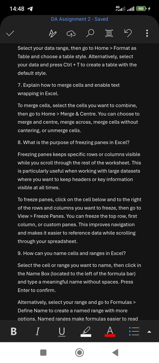 Princewill_H's tweet image. My Excel assignment with @PercorsoTech! Learned so much about data manipulation, filtering, conditional formatting, and data validation. Thank you @ProsperoApril and @PamellaIshiwu for the great instruction. Excited to keep building these skills!
#PercorsoTech #DataAnalytics
