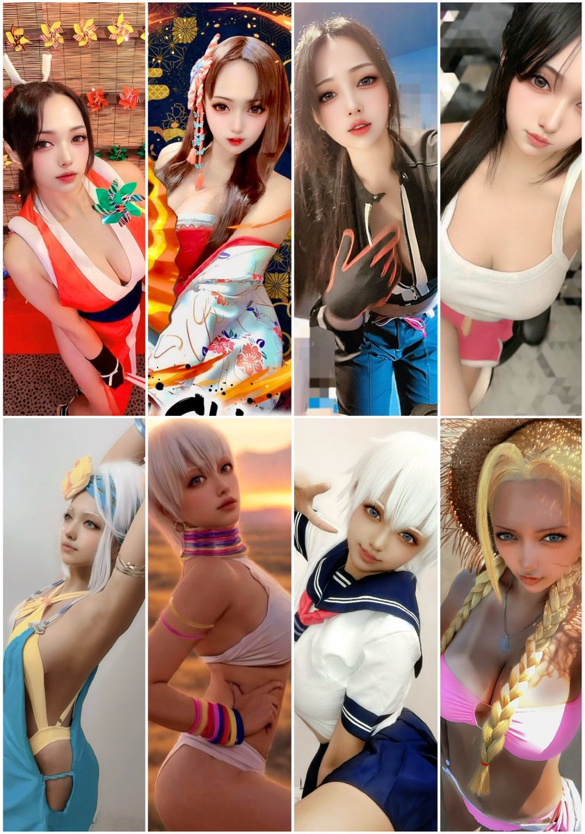 UKI_yuyu_baby's tweet image. #フォロワー1万以下の神コスプレイヤー発掘したい 

神コスプレイヤーではないけどコス歴丁度1年くらいになります😌✨️
主に格ゲー（スト6）キャラのコスプレさせて頂いてます🍀*゜
キャラ愛だけはめちゃくちゃあってたまに衣装自作もします( •̀ω •́ゞ)✧

今までやらせて頂いたキャラ達⬇️