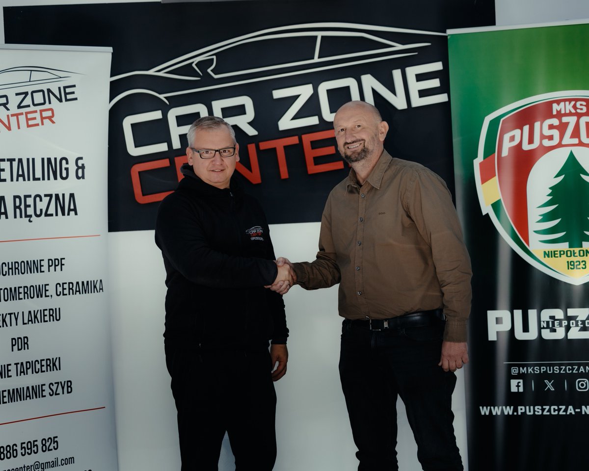 Mecz wyjazdowy, ktoś zawsze dba o flotę motoryzacyjną...
Car Zone Center Auto Detailing Wrapping &amp; Myjnia Ręczna  &amp; Puszcza  Niepołomice - zdziwieni? 🤔
Z przyjemnością ogłaszamy podpisanie umowy o kolejny sezon.✊
✍tinyurl.com/f9484wks