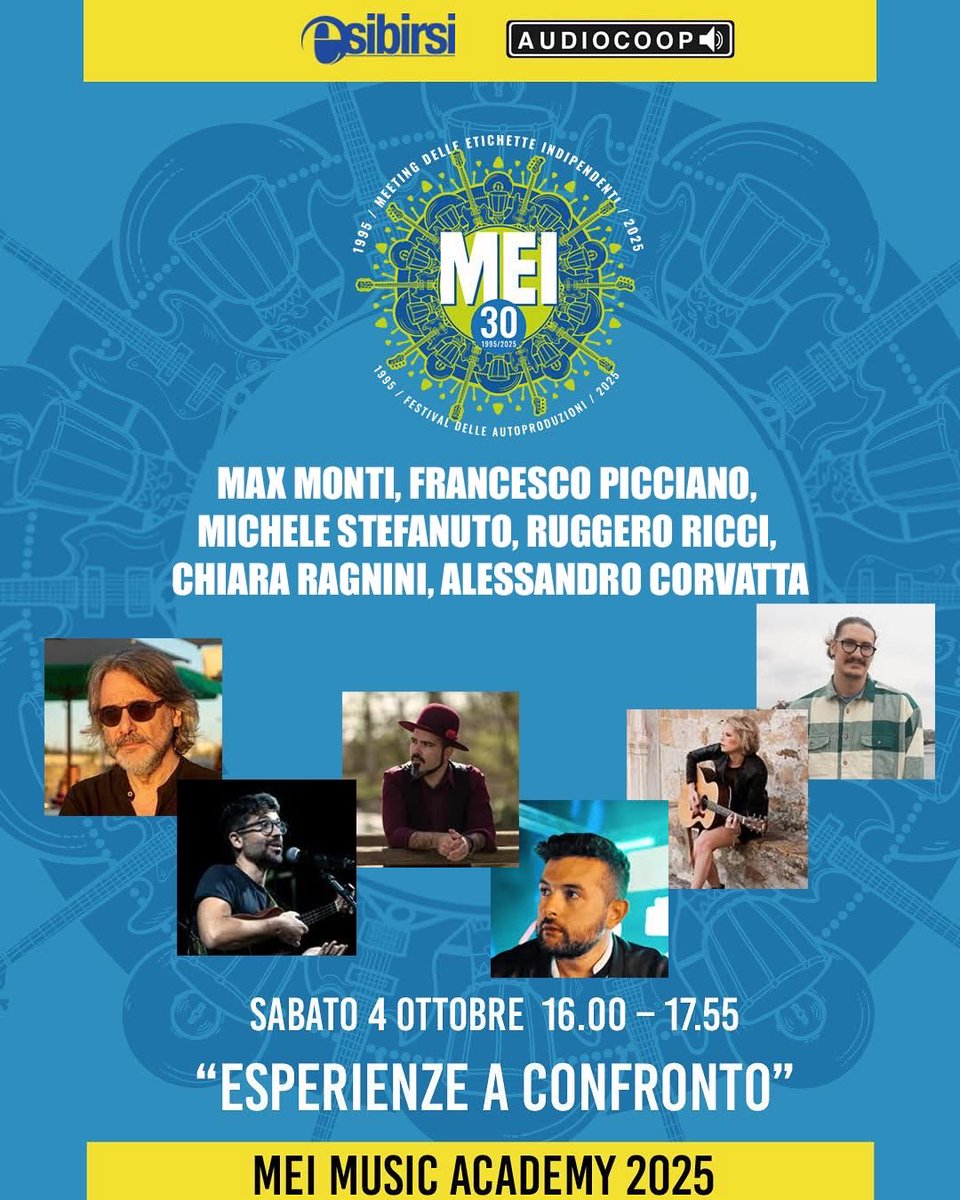 Ruggero_Singer's tweet photo. Iniziamo la @mei_meeting Music Academy: formazione e approfondimento musicale gratuito per artisti e addetti del settore musicale✍🏻
#meimeeting #formazione https://t.co/4HnFm8j2MD