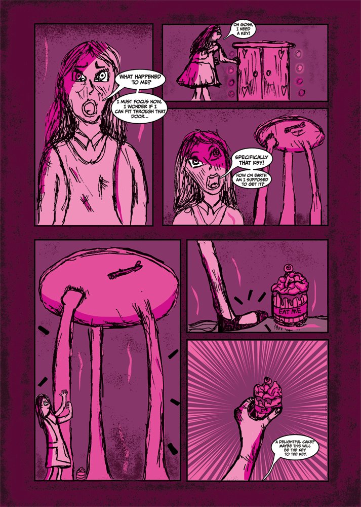 olicassso's tweet photo. more pages on my comic for my final project of university, "A nightmare in wonderland"

#dc #comics #comicsillustration #comicdrawing #horrorcomic https://t.co/x6Bmu1ladD