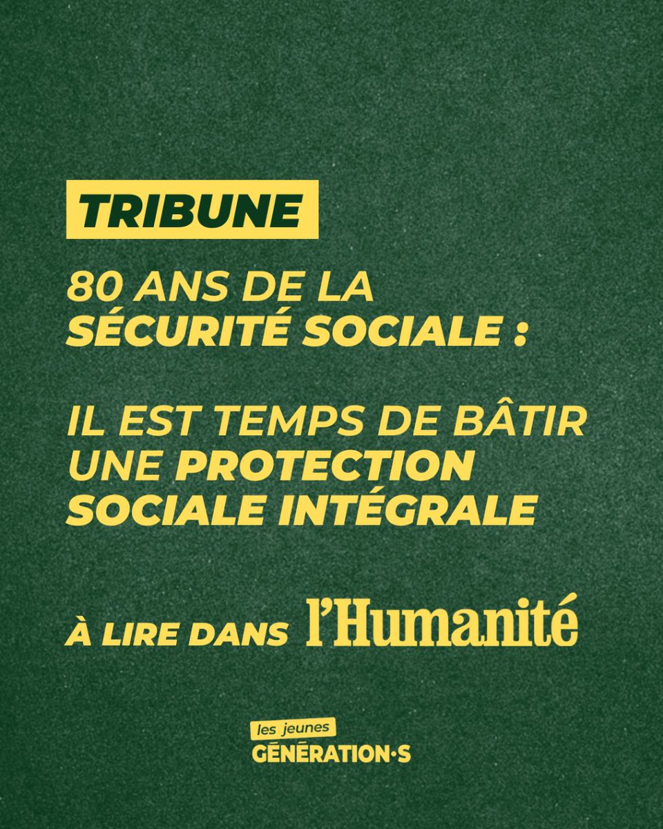 📣 TRIBUNE - "80 ans de la Sécurité sociale : il est temps de bâtir une protection sociale intégrale", retrouvez le texte intégral sur le site de l'Humanité : humanite.fr/en-debat/gener…