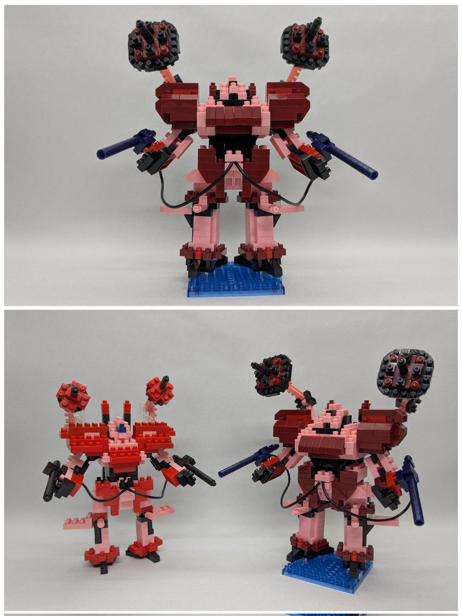 fffffff804's tweet image. #アシュラ・テンプル をリメイク。
初代の時はナノブロック始めて間もない頃でダークレッドのパーツを持っていなかったが、今回はあちこちからパーツ取りして組立。
#ナノブロック
#エルガイム