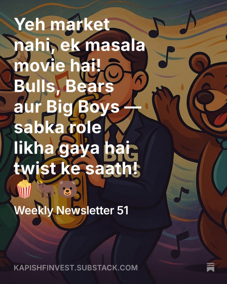 KapFinMFSIP's tweet image. Market stuck in 24.4K–25.4K zone! Metals dancing on DJ mode, PSU doing yoga, and Nifty waiting for 25,470 to break the ceiling! 😎📈
tinyurl.com/KapishNewslett…