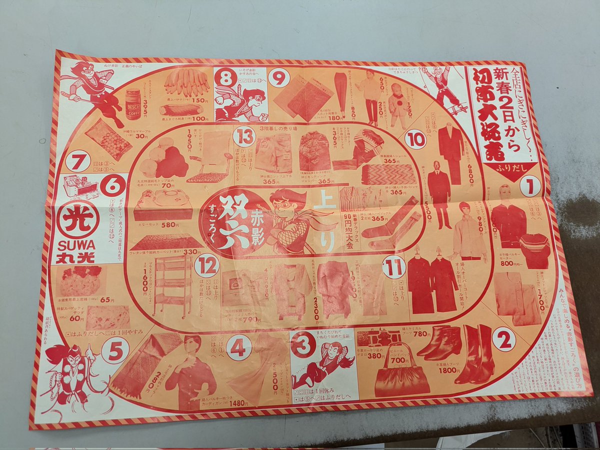 店閉めて何を上げれば良いか模索中。
珍しい赤影双六。