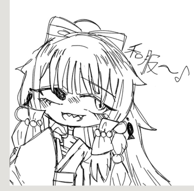 企画で書いたけどこういうガサガサの線画で色塗り出来たらいいのに