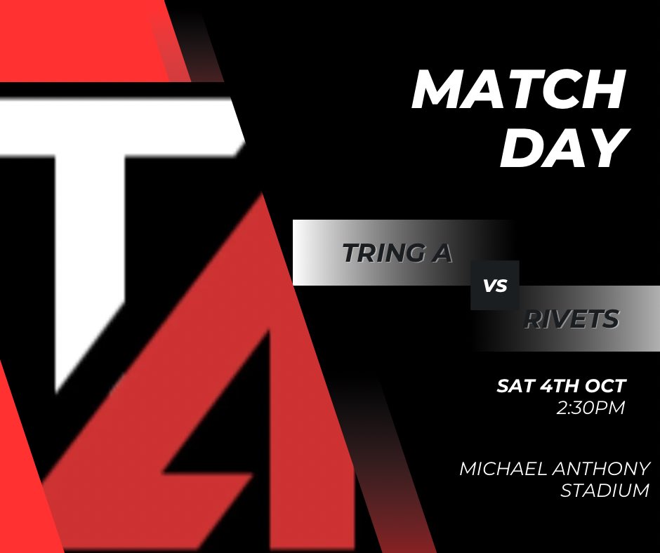 Match Day🔴⚫️

Come down to the Michael Anthony Stadium to cheer on the boys as they host Rivets in the league!

KO - 2:30pm