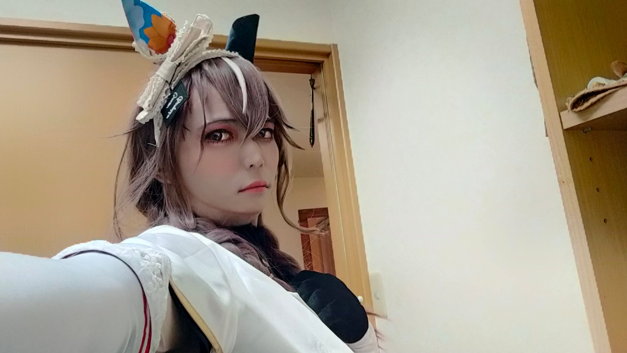 カレンブーケドール　耳　コスプレ　ウマ娘 ウマ娘プリティーダービー カレンブーケドール 勝負服 コスプレ衣装