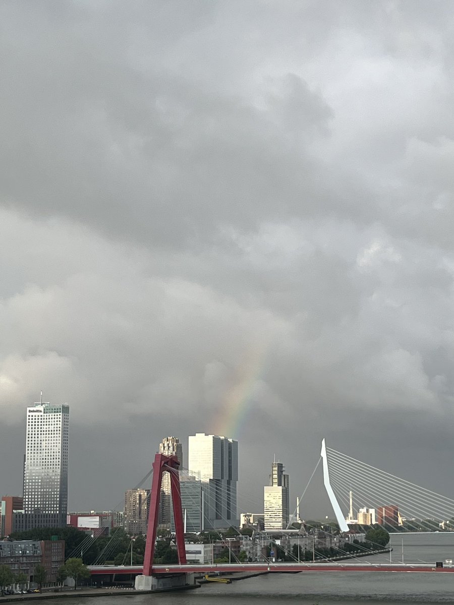 A hint of a rainbow🍀may it bring you luck🍀happy weekend🍀take care🍀