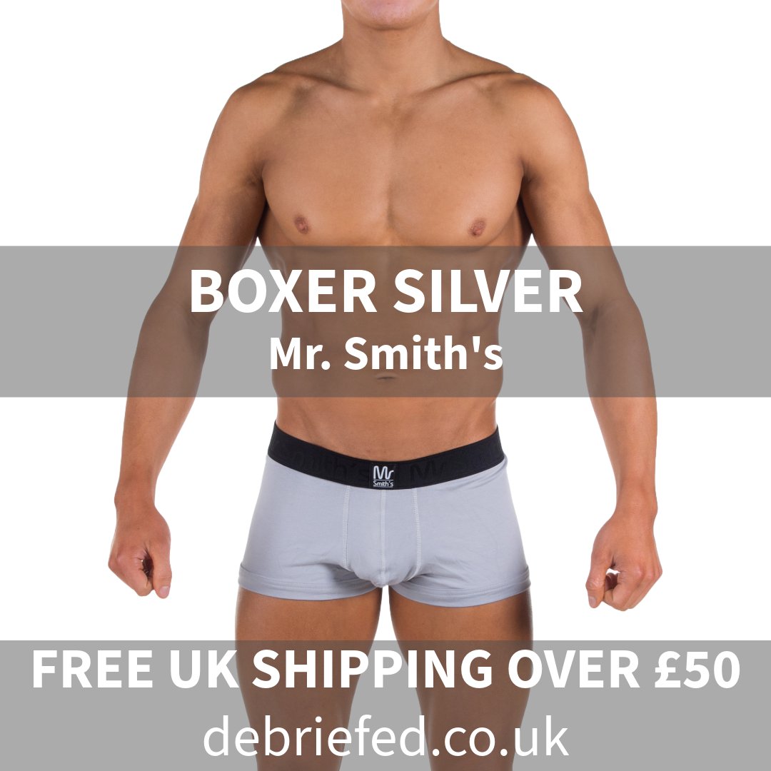 DebriefedUK's tweet photo. Silver boxer that shines in more ways than one. 🌞 For men who like to stand out. #DebriefedUK #DebriefedUnderwear #ShineBright https://t.co/U2NbU5SN4n