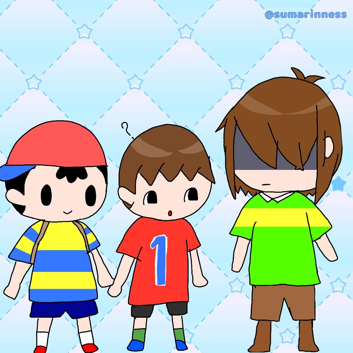 Sumarinness's tweet image. 私の推し主人公たち😯