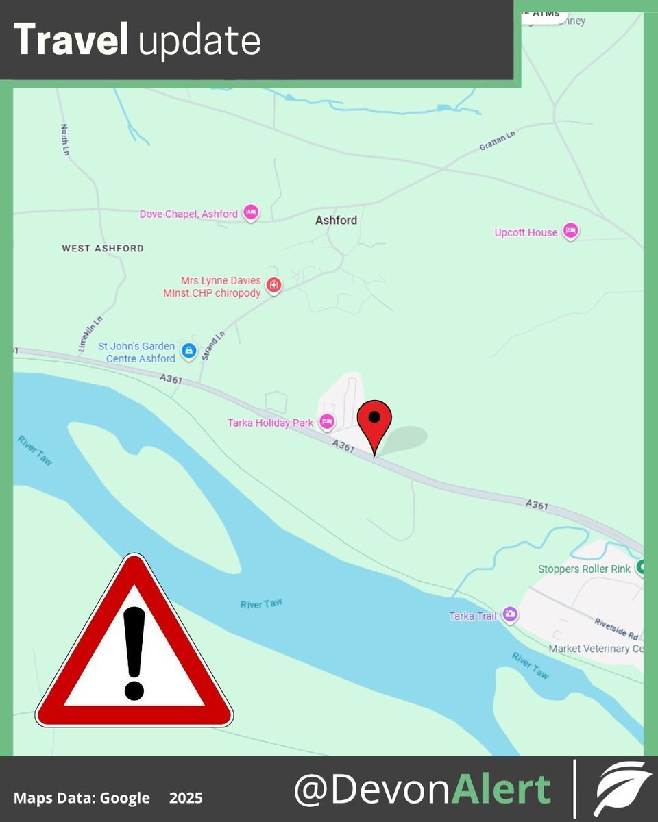 10:29 04/10/5 #Devon We have had reports of a tree down on A361 on Braunton Road blocking one side of the road. Proceed with caution and please drive with care. RP <a href="/BBCDevon/">BBC Devon</a> <a href="/StagecoachSW/">Stagecoach SouthWest</a>