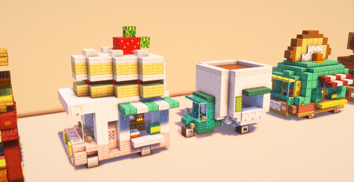 YuurooMinecraft's tweet image. 「Food Truck park」
🍠🍦🍔🍰☕🥪🌭
wip
#Minecraft #yuuroo鯖 #ゆめの本棚
x.com/YuurooMinecraf…