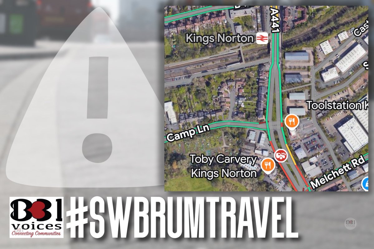 B31Voices's tweet photo. #SWBrumTRAVEL Traffic build up on the A441 Pershore Road South city bound at #KingsNorton • Collision involving a bus, van & car near Camp Lane junction https://t.co/MoNzwluB2a