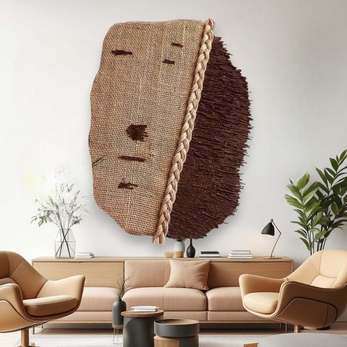HomeDecorZoia's tweet image. Bring nature indoors 🌿
This Irregular Rustic Painting is crafted from eco-friendly sisal canvas &amp;amp; jute twine — adding organic texture and earthy charm to your home. ♻️
Explore more sustainable art in my shop!
juteextravaganza.etsy.com/listing/177337…
#RusticArt #EcoFriendlyDecor