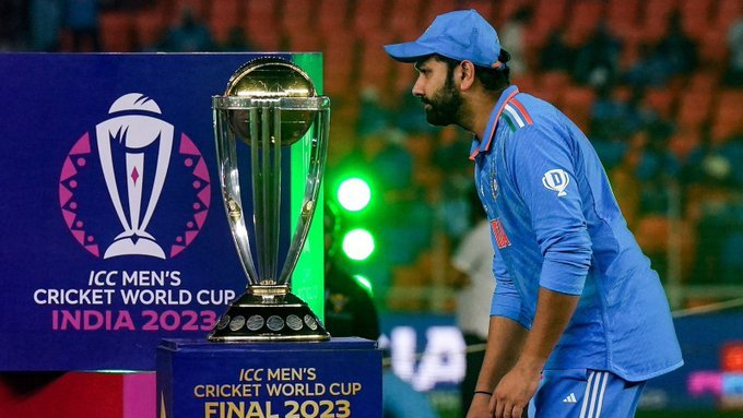 It may be happen in next parallel universe  
<a href="/ImRo45/">Rohit Sharma</a> 
Plz take retirement announcement bro
Mark my words
India will defeat either t20 wc or 2027 wc
Fuck of you bcci