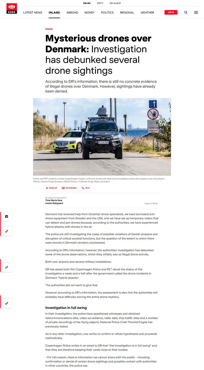Huge news, authorities in Denmark are aware mistakes are being made but don't want it publicly to be known.

I am certain authorities have seen <a href="/MickWest/">Mick West</a>'s Metabunk as the training aircraft has been mentioned by journalists.  I hope his site one day gets some credit.