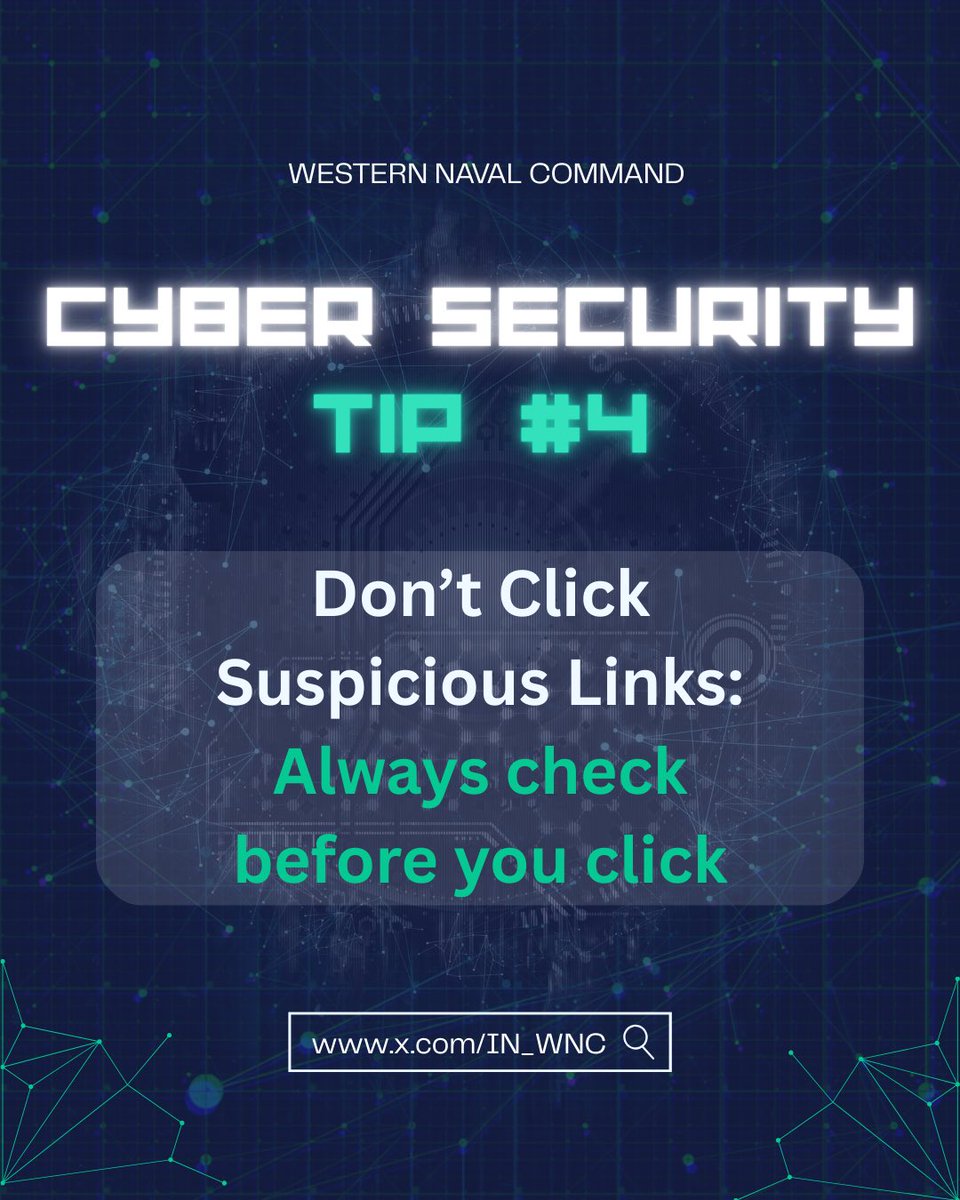 #CyberSafe
#NCSAM25

<a href="/indiannavy/">SpokespersonNavy</a>
<a href="/IndiannavyMedia/">IN</a>
<a href="/DefPROMumbai/">PRO Defence Mumbai</a>