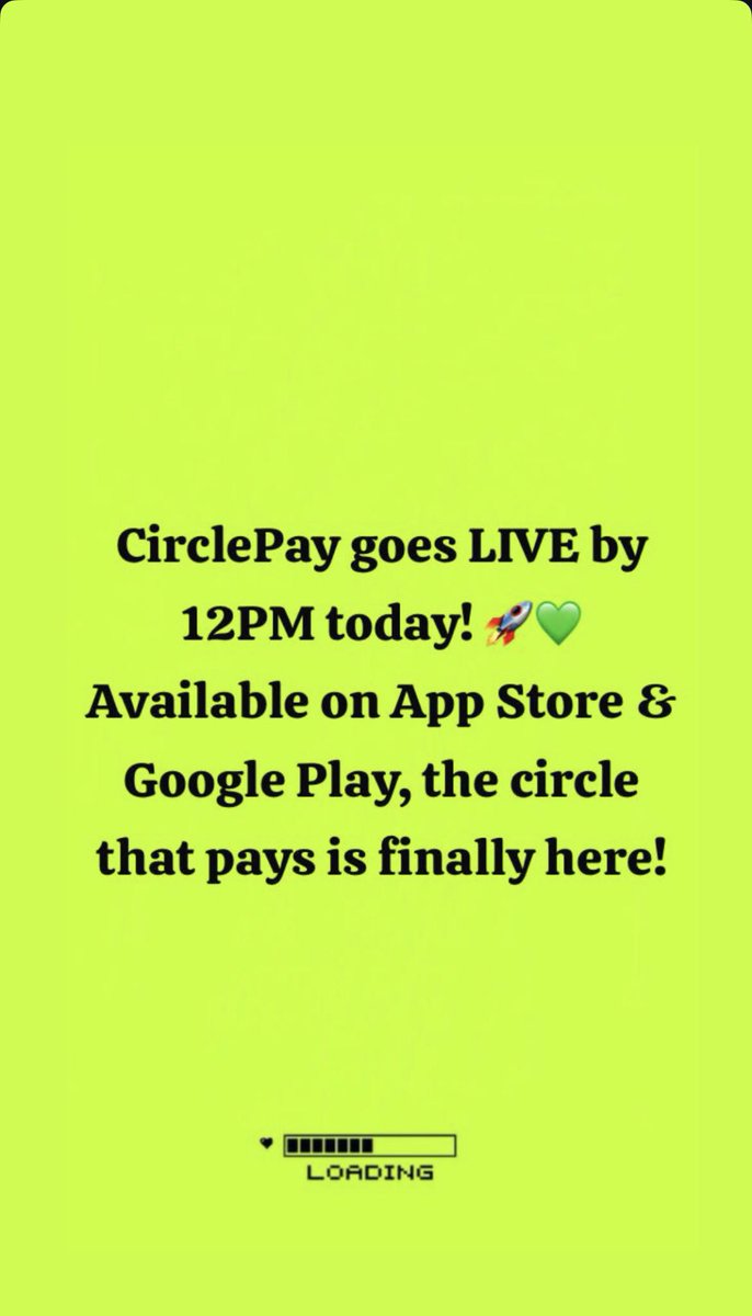 JoinCirclePay_'s tweet photo. 🚀💚 The wait is over! CirclePay goes LIVE today at 12PM! 🎉
Download now on App Store & Google Play, join the circle that pays! 🔄💵
#CirclePay #TheCircleThatPays #FintechRevolution #MoneyMadeEasy #PaySmarter https://t.co/xN7Wg8T7Xa