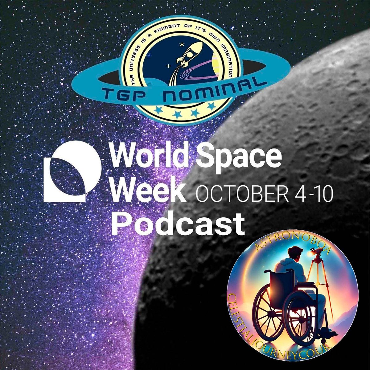 Welcome to the first <a href="/TGP_NOMINAL/">TGP Nominal Podcast</a> #Podcast episode of our 12th Season.

We celebrate <a href="/WorldSpaceWeek/">World Space Week</a> 
&amp; our #SkyGuide returns 
With Tik-Tok Astronomer <a href="/b_anaconda/">BoA</a>

 “So Buckle Up and Let’s Launch This Episode Into The #Podisphere”

Visit: tgpnominal.weebly.com/podcasts/tgp-n…
👩‍🚀🚀🛰🪐🌕☄️