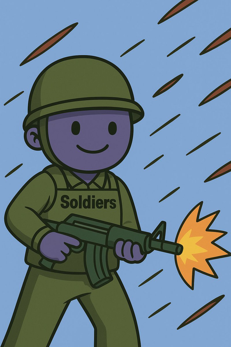 Azed_sol's tweet photo. Remember $MASK? pfp cult and creating memes? It sent to millies. 

We are literally $SOLDIERS in the TRENCHES fighting to make it and feed our families the next day.

Lock in and shill.

Salute up $SOLDIER.

Dpj7deqsJQD3JDGeP1U1ECaCusLDaLdPXCGXv5qNpump https://t.co/29CINpX5eg