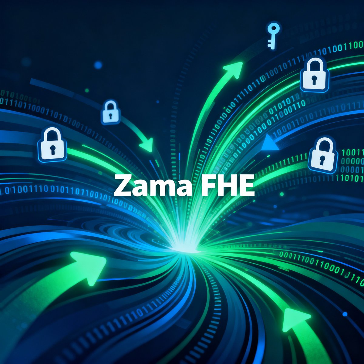 <a href="/zama_fhe/">Zama</a> 
Privacy: Keeps data secret even when used or shared
Security: Protects information from being seen by others
Encrypted: Data is locked and hidden during use.
Smart contracts: Automated computer rules that stay private
Blockchain: A safe, shared record system for ev1.