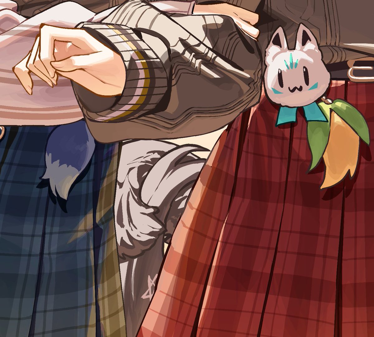 しっぽでもお互いの気持ちがよく表れています!